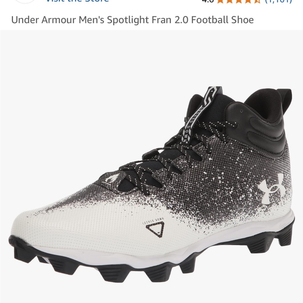 Black and White Knit Sneakers Design Under Armour UA Spotlight Fran RM 2.0